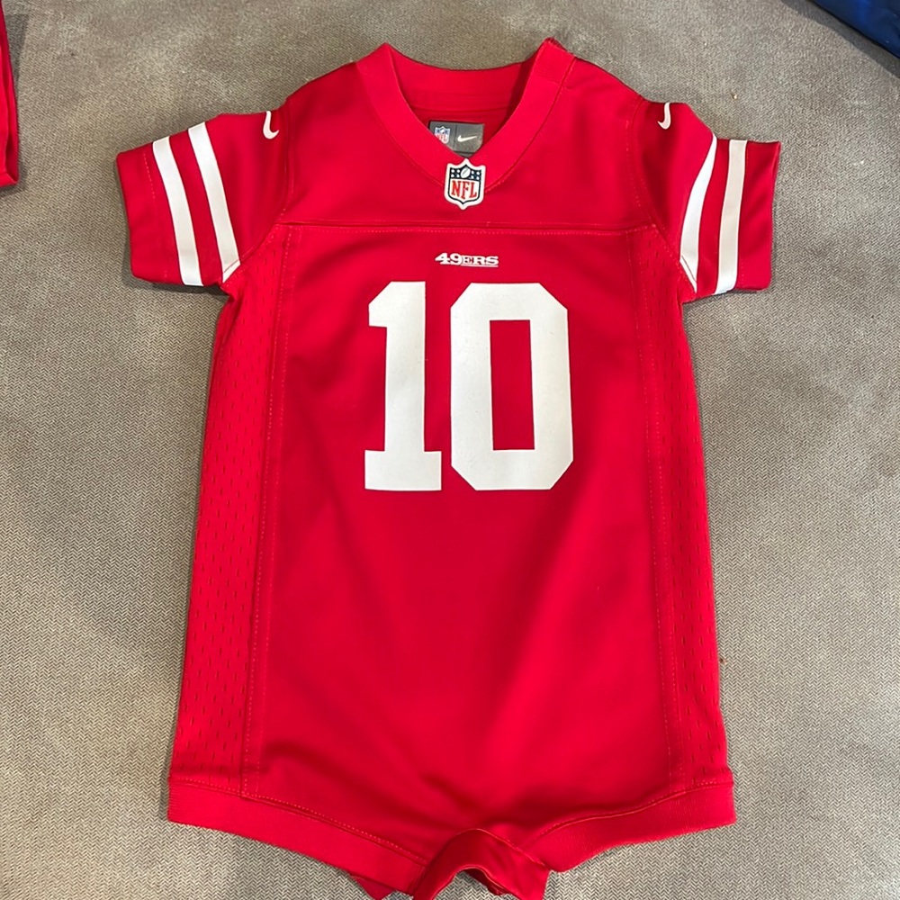 6/9 month 49er jersey onsie! ❤️